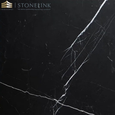 Nero marquina black marble slab