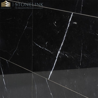 Nero marquina black marble slab