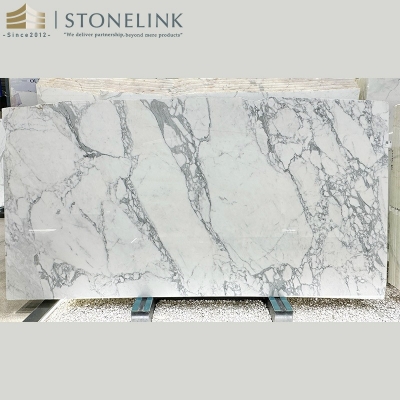 Calacatta white marble slab