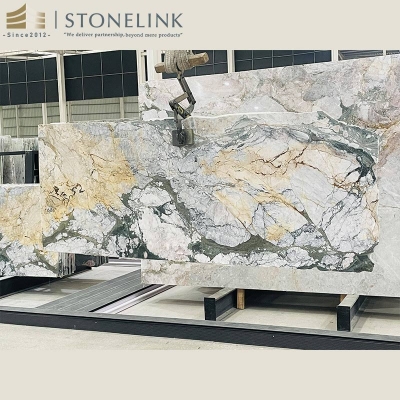 Green Four Seasons marble slab