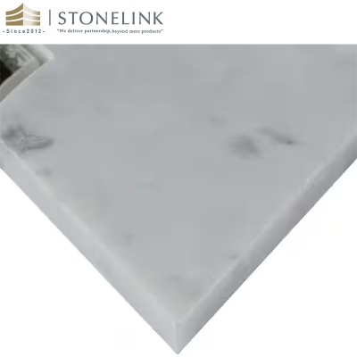 Carrara White polished rhomboic marble mosaic